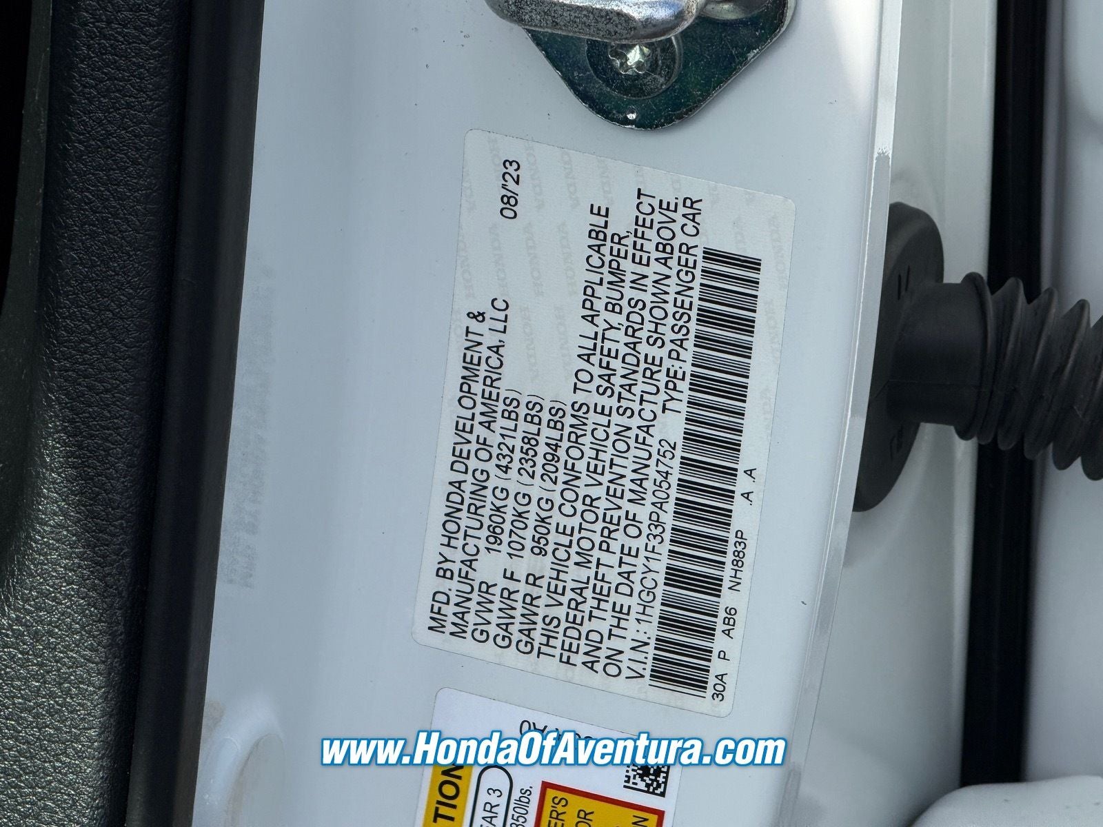 2023 Honda Accord Base