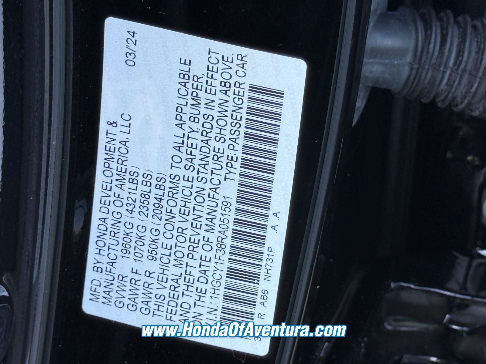 2024 Honda Accord EX