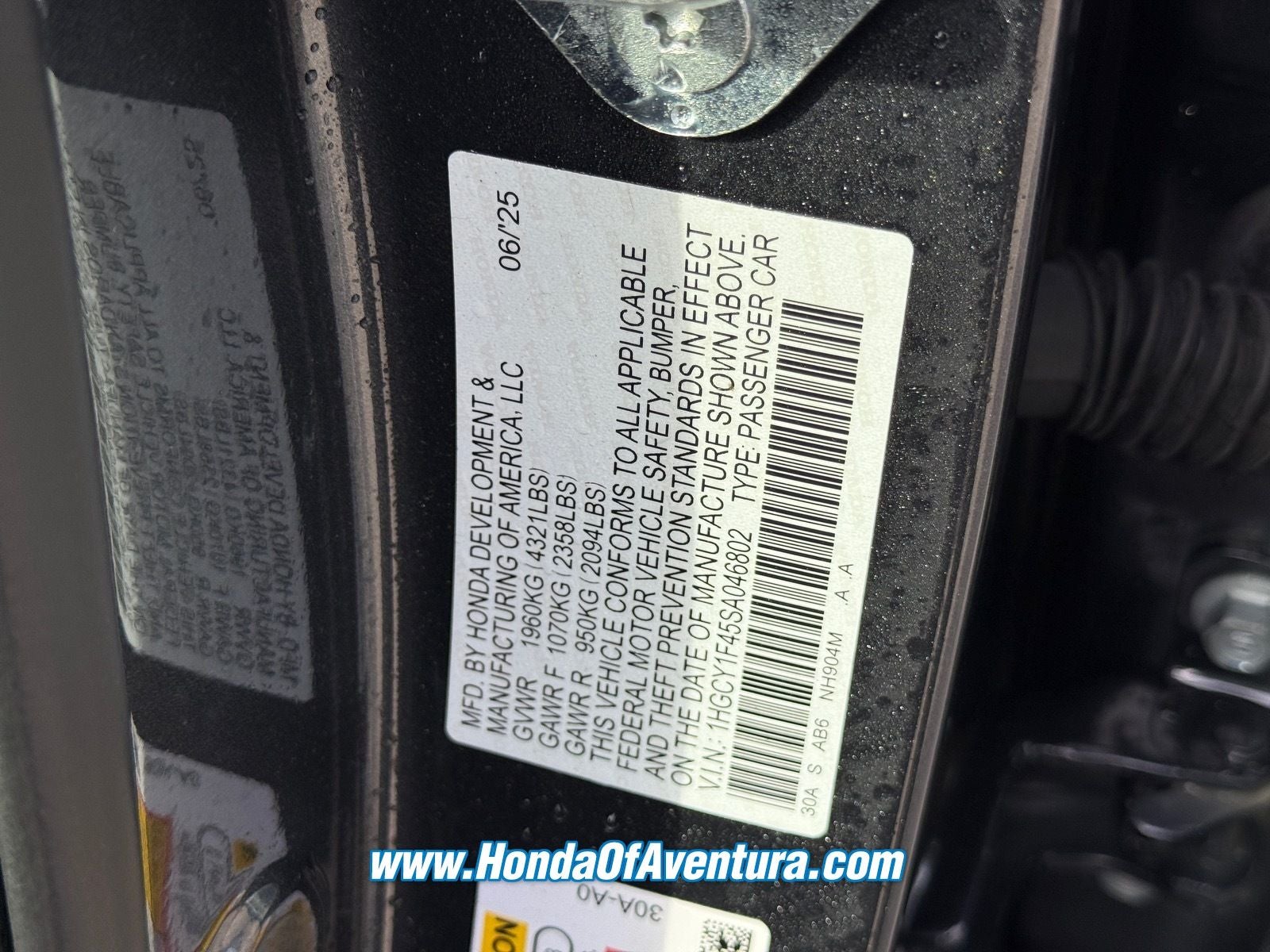 2025 Honda Accord SE