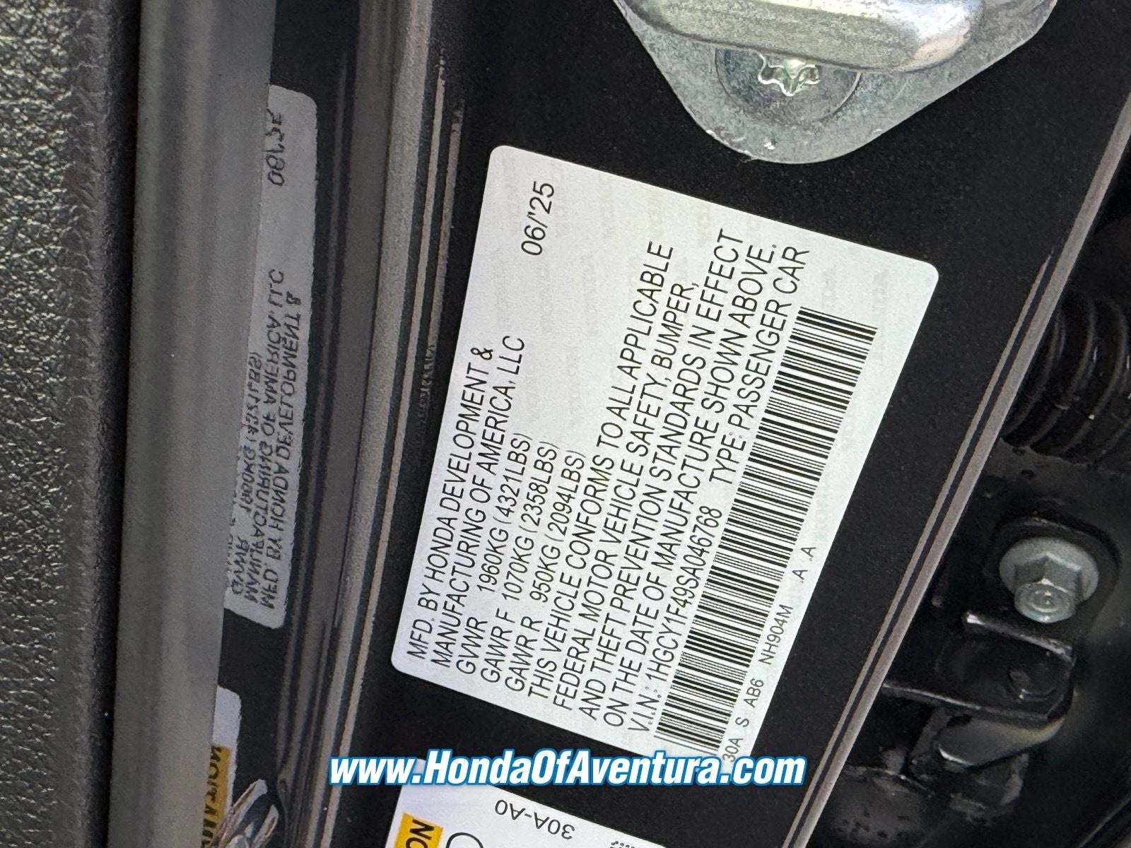 2025 Honda Accord SE