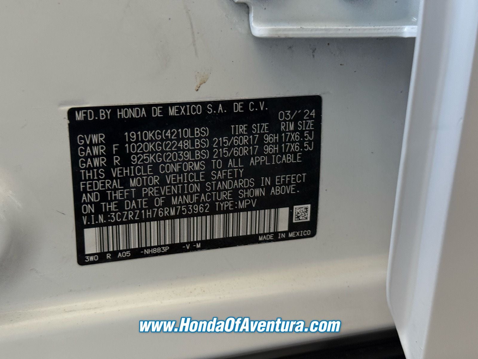 2024 Honda HR-V EX-L