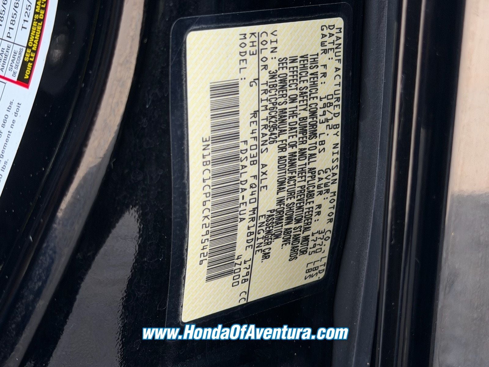 2012 Nissan Versa 1.8 S
