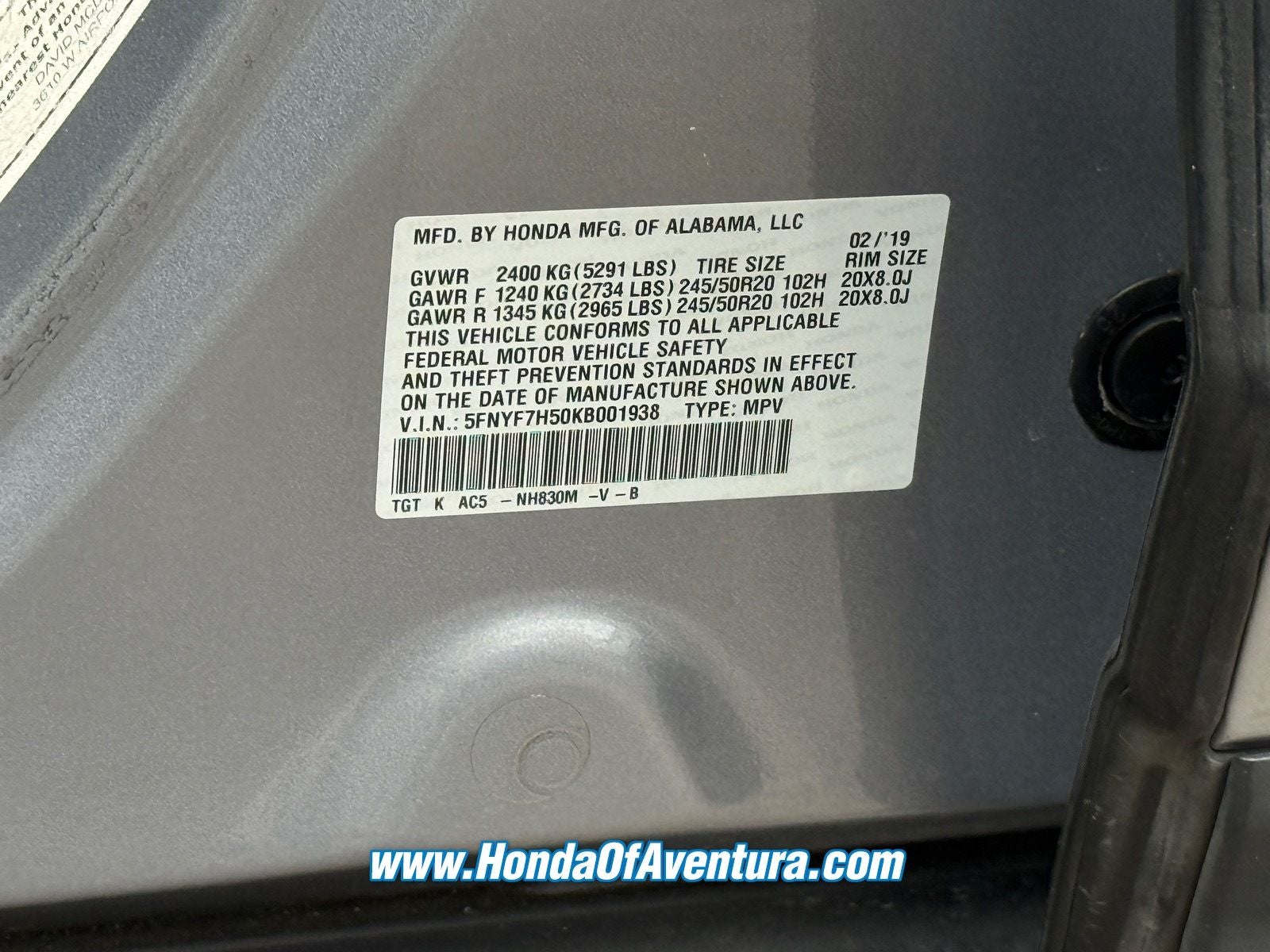 2019 Honda Passport EX-L
