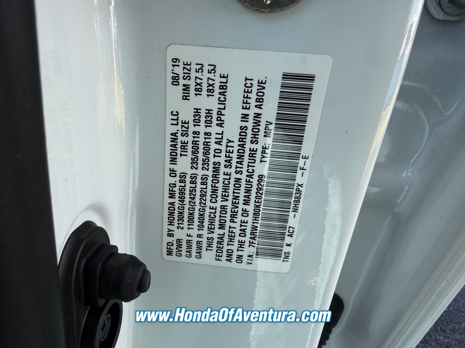 2019 Honda CR-V EX-L / LOW MILES