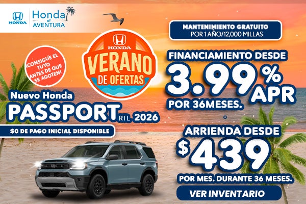 Nuevo Honda Passport 2026
