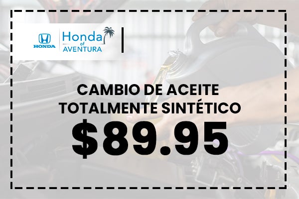 Cambio de Aceite Totalmente Sintético