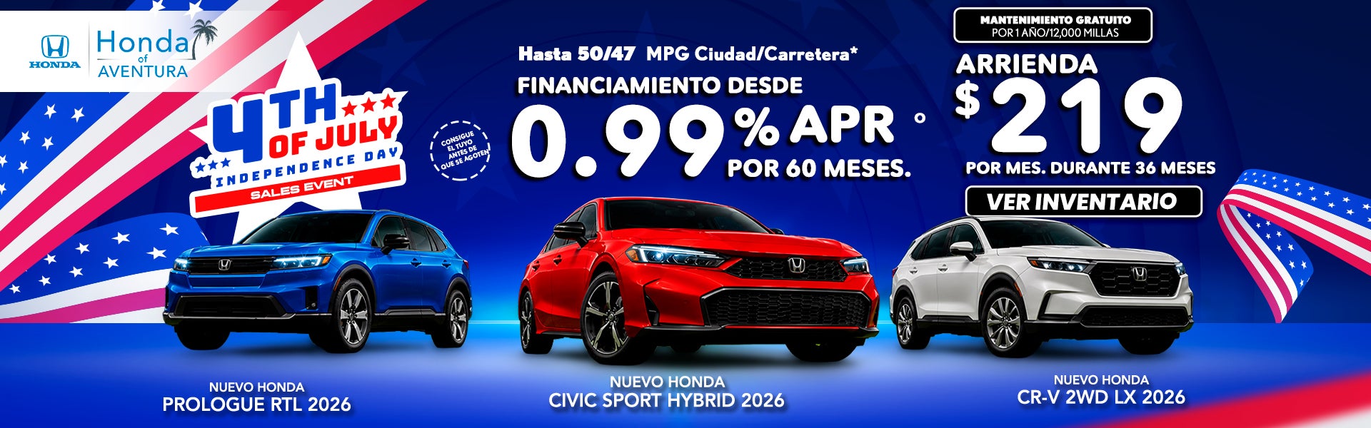 Honda of Aventura Memorial Day Sales Event