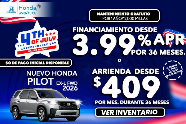 Nuevo Honda Pilot 2026