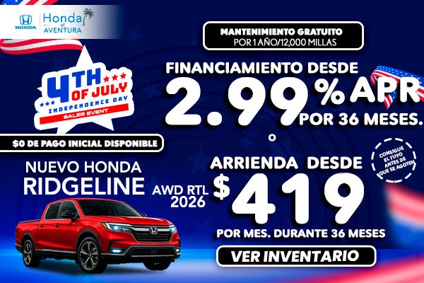 Nueva Honda Ridgeline 2026