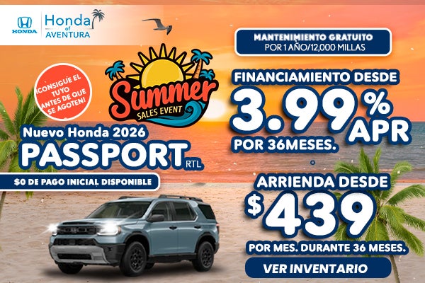 Nuevo Honda Passport 2026