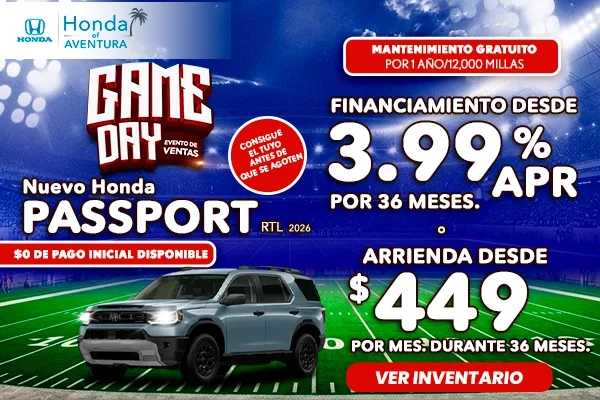 Nuevo Honda Passport 2026